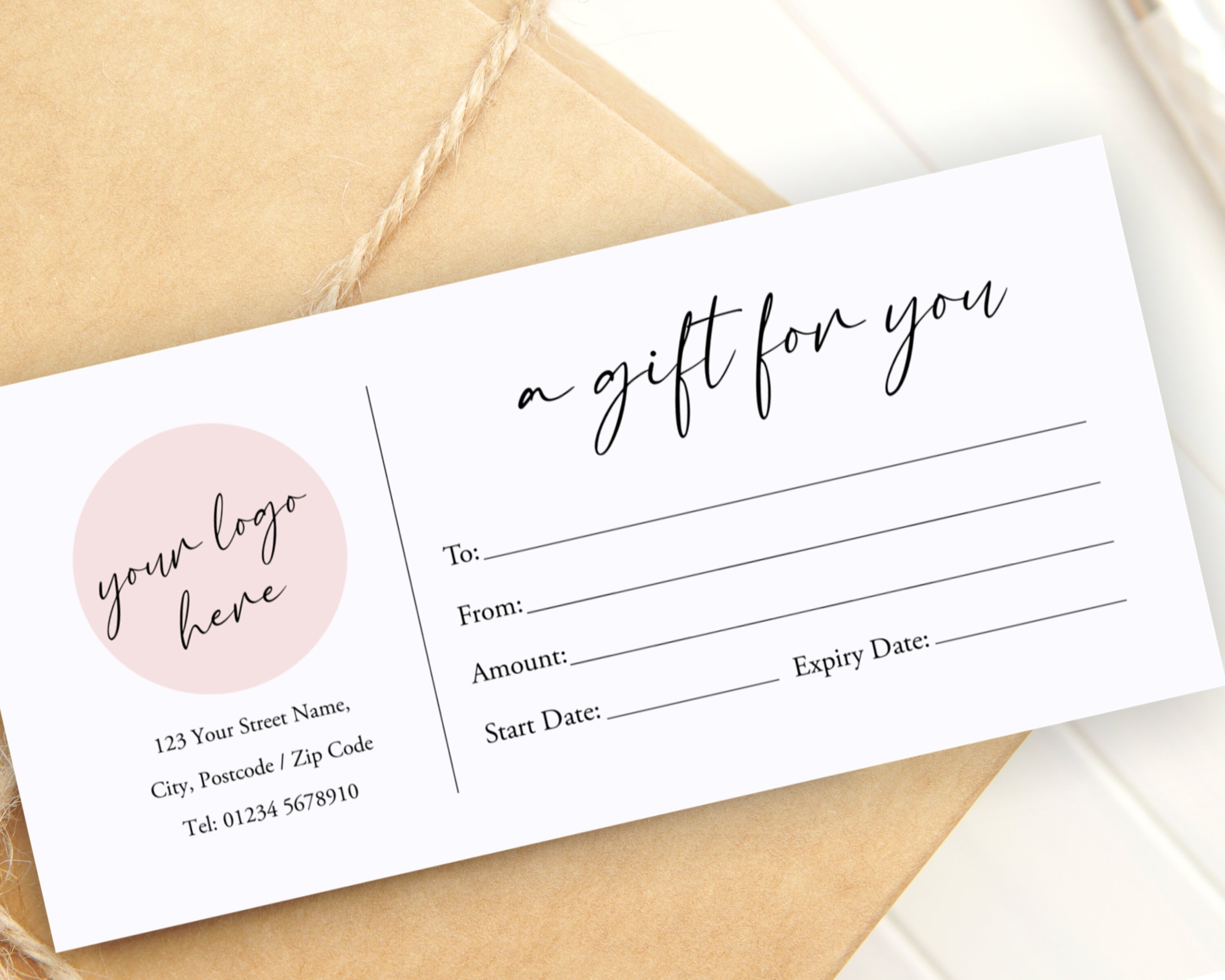 Printed Business Gift Vouchers Small Business Gift Etsy UK
