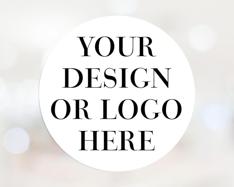 Business Logo Sticker Sheets - 45mm Round Circle Labels - Etsy UK