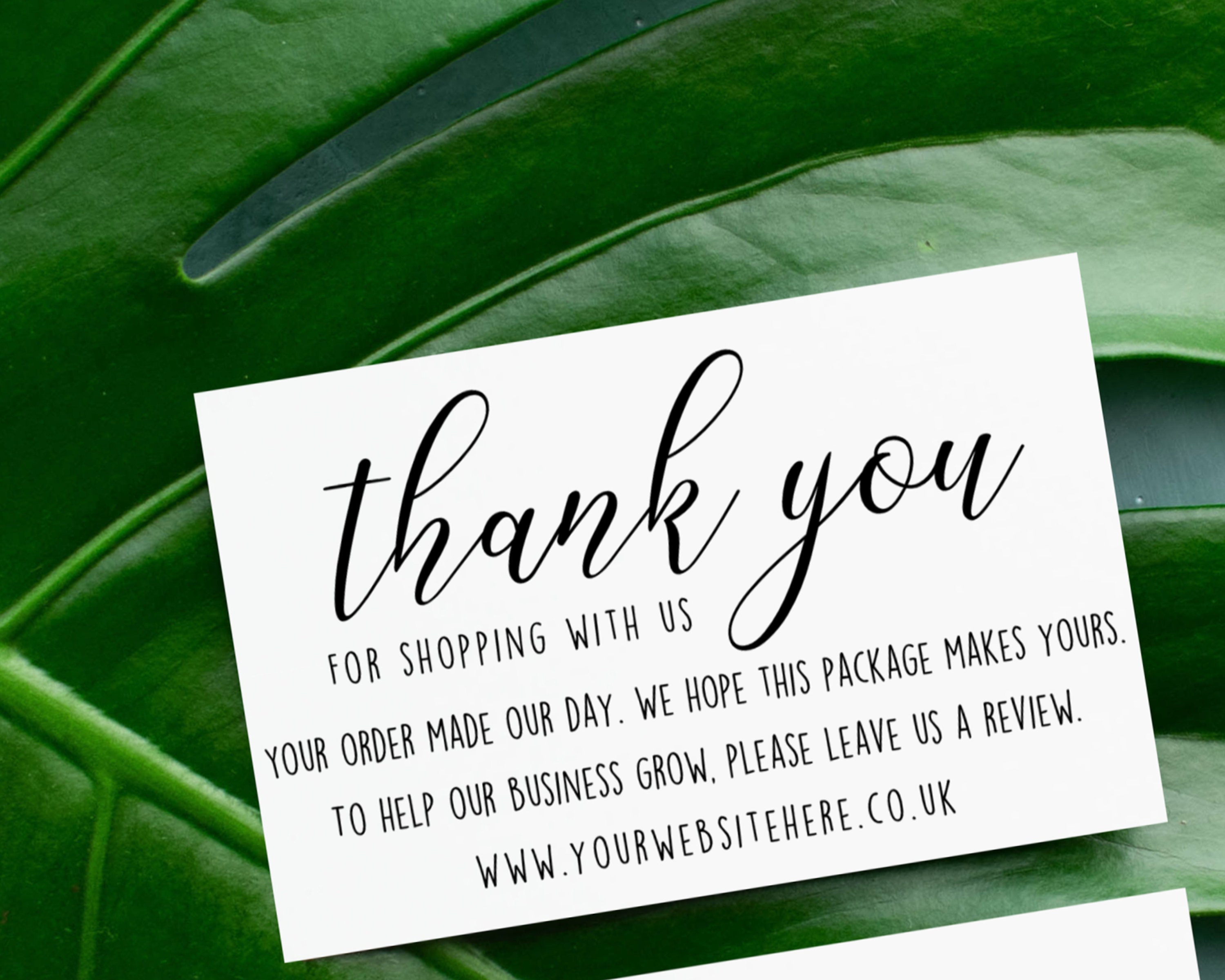 Thank You For Shopping With Us Template Thank You For Shopping With Us Template