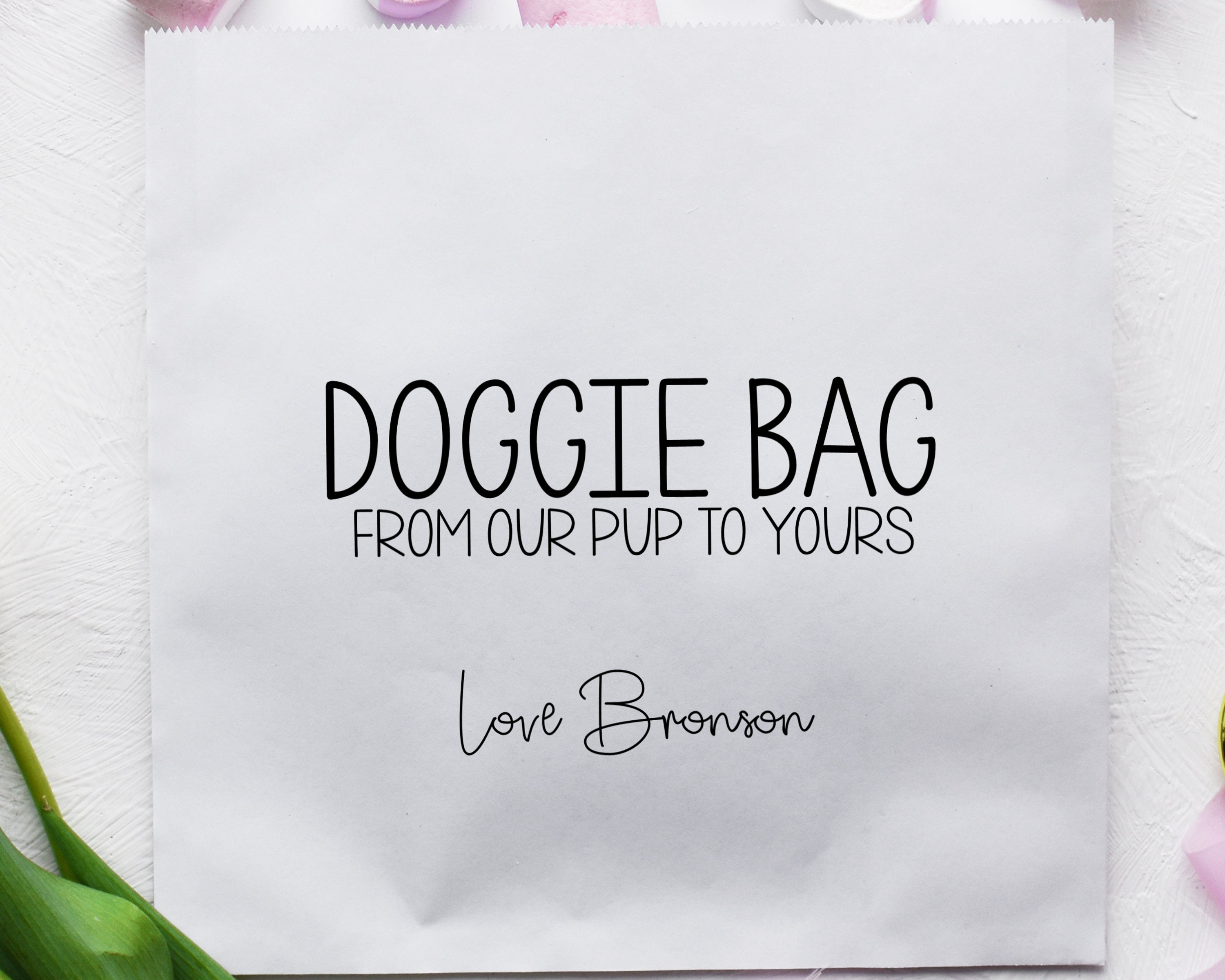 Doggie Bag Favour Bags Gift from your Dog Personalised Dog Etsy