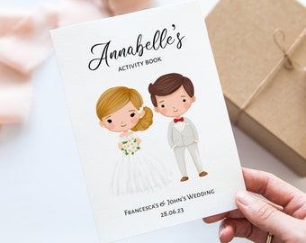 Personalized Children's Wedding Activity Book – Age Appropriate Packs