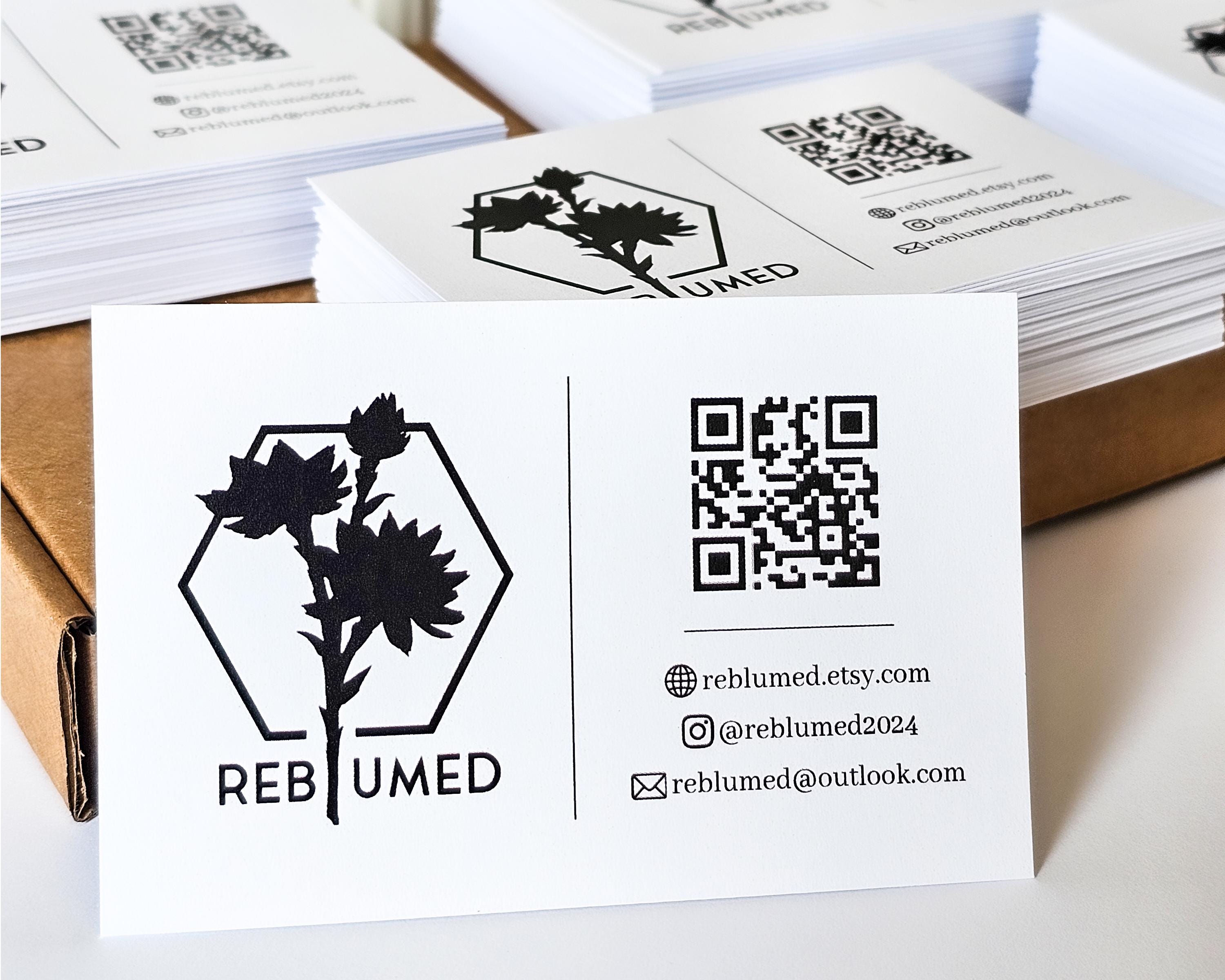 Tarjetas De Presentación Personalizables Cimpress | 250 Unidades, 85×55 Mm, Doble Cara, Con QR Y Logotipo