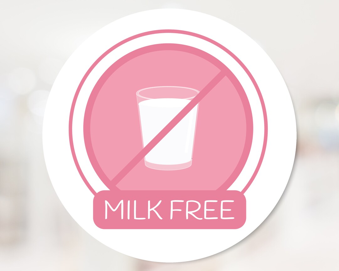 Milk Free, Free From Stickers Dairy Free, Milk Free, Nut Free, Wheat ...