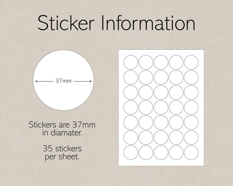 37mm Logo Stickers - Custom Branded Labels for Small Business image 5