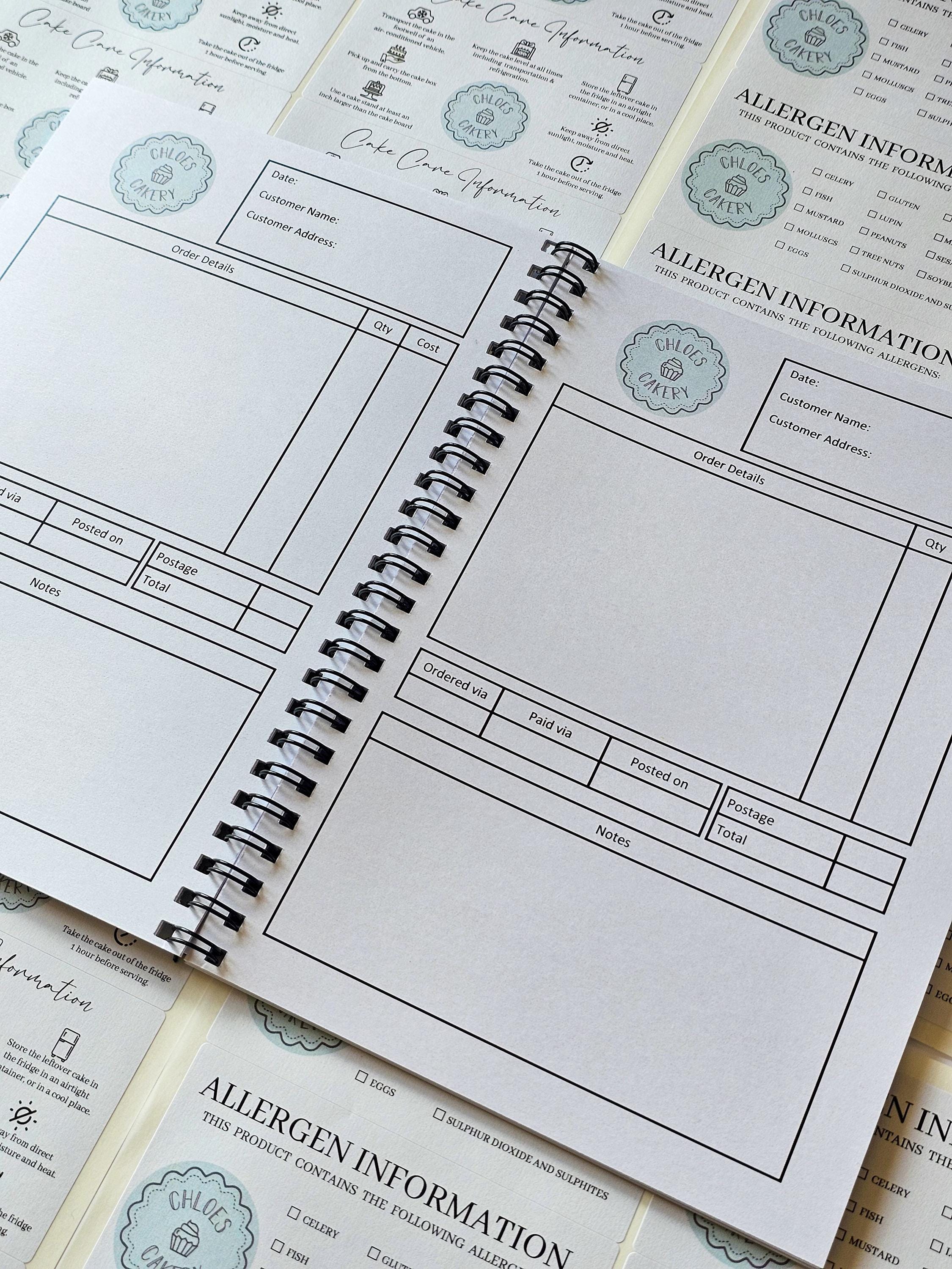 Personalized Business Logo Order Book – A5 Order Tracker - Etsy 日本