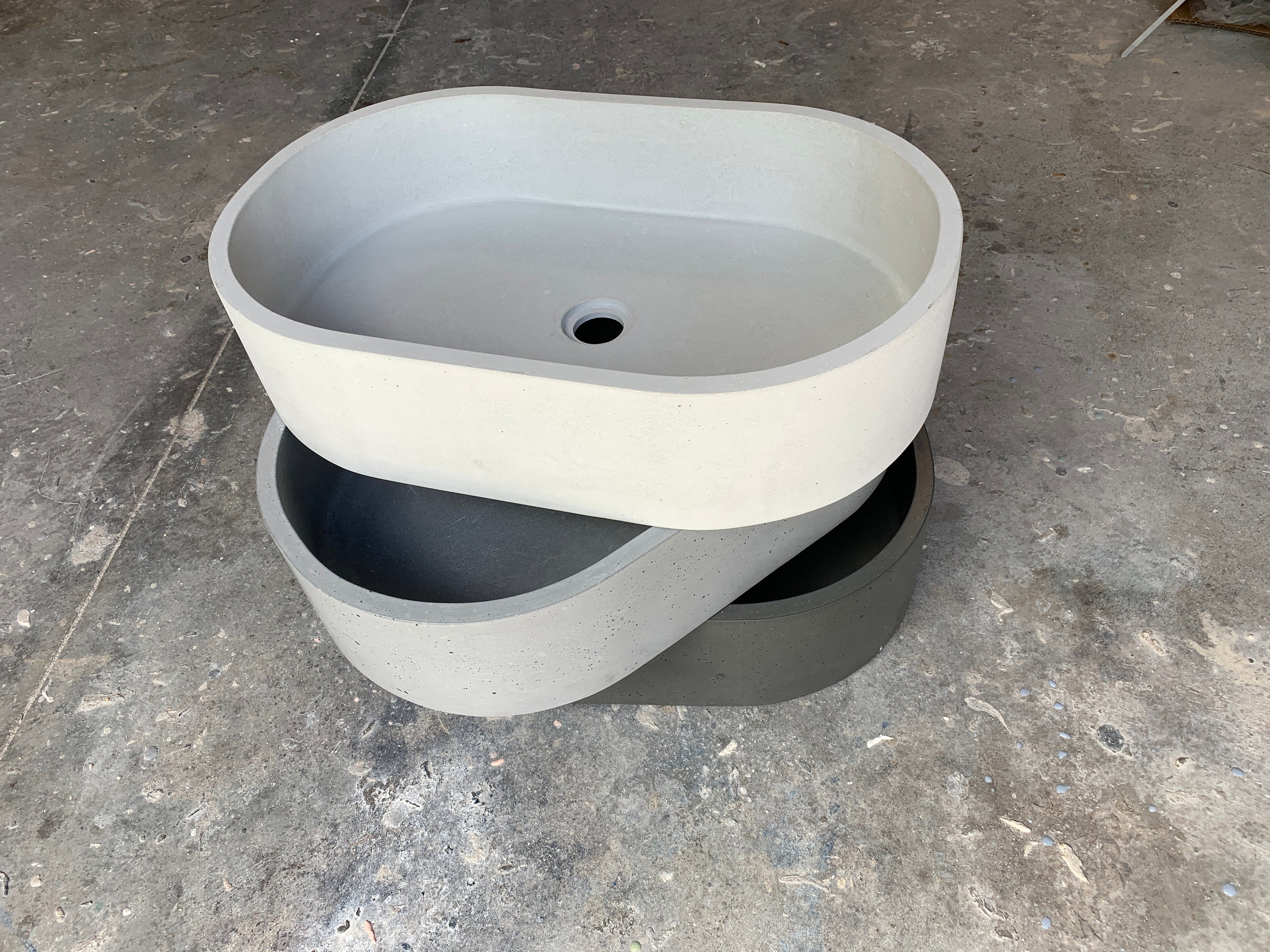 white concrete bathroom sink manufacturer