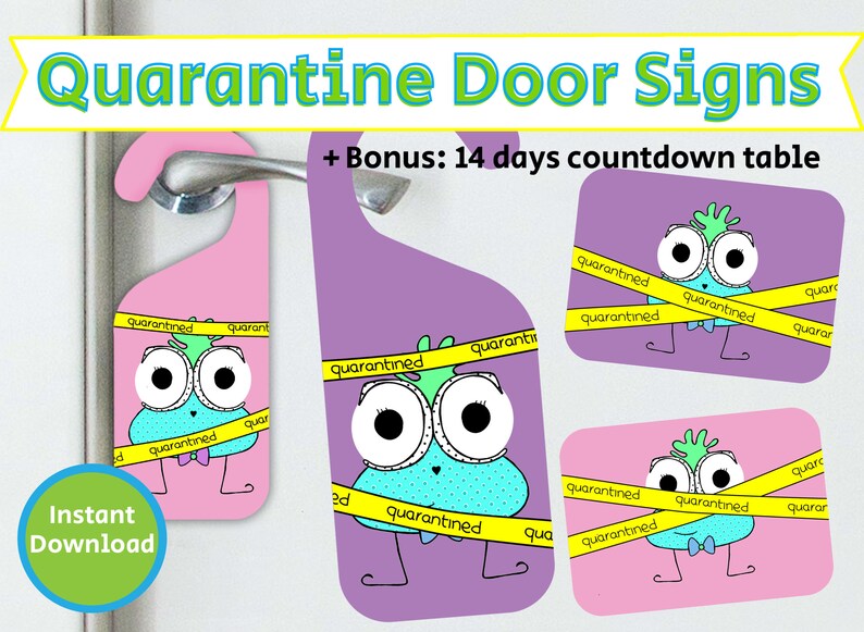 This is a photo of Dynamic Quarantine Sign Printable This is an image of Dynamic Quarantine Sign Printable