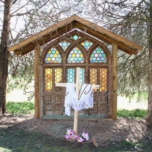 Easter Cross Digital Backdrop