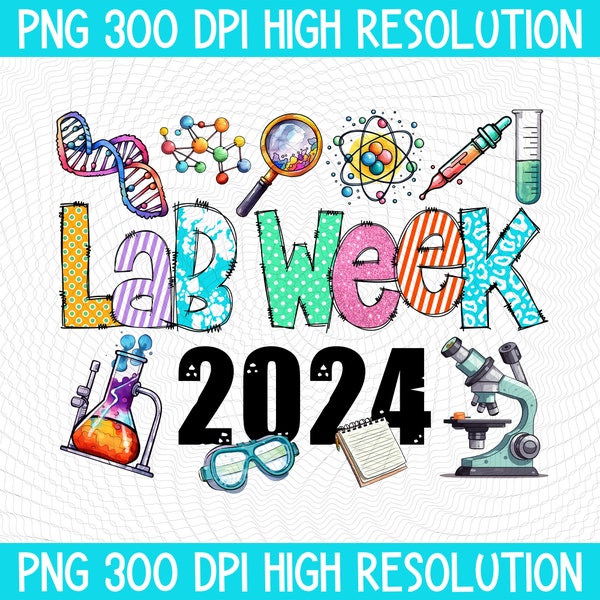 Retro Lab Week 2024 PNG, Medical Lab Tech Digital Download, Medical Assistant PNG, Cytology, Phlebotomist, Lab Week , Lab Tech Sublimation