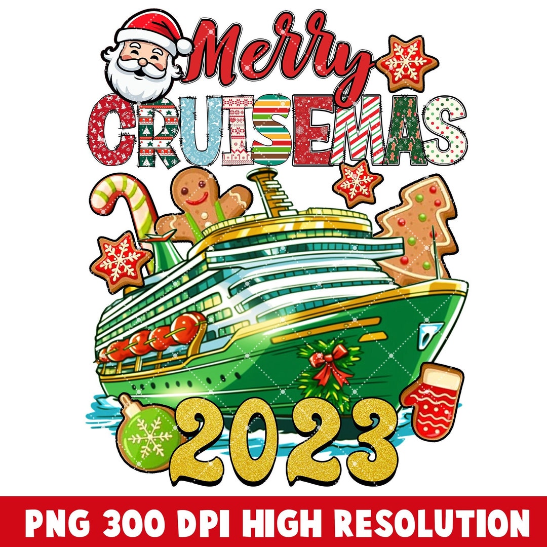 Merry Cruisemas 2023 PNG , Merry Christmas Png, Cruise Life Digital