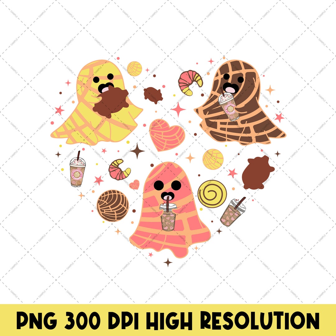 Conchas Ghost Funny Spooky Halloween PNG Trick or Treat Latin Etsy