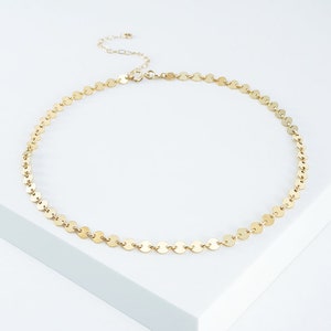 Disk choker necklace clearance