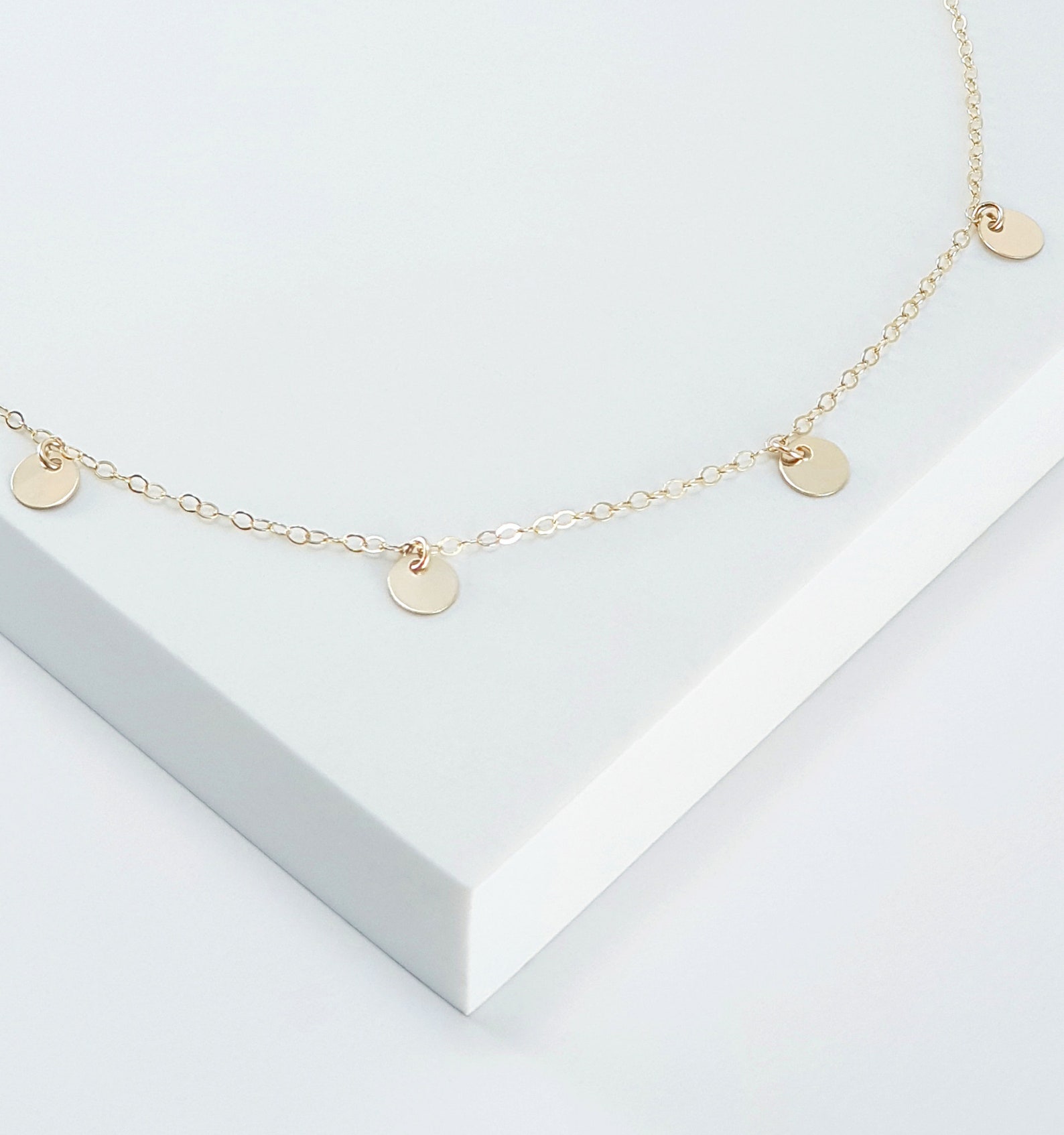 Capsule Crystal Choker Necklace in Gold