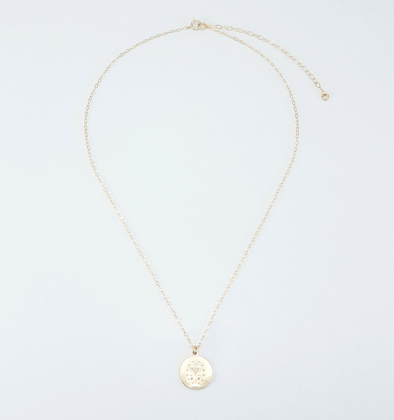 Virgin Mary Medallion Necklace Set of 2 / Gold Filled Virgin | Etsy