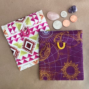 Pull Tab Crystal/Stone Pouch, Bag or Coin Purse