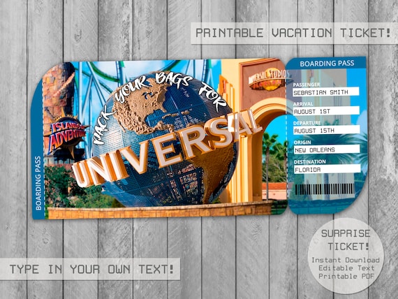 Wonder Common Studios Vacation Ticket Editable History, Boarding P , Holiday Tickets, Envelope Reward Ticket, Customize with Adobe Reader! graphic about Universal Studios Hollywood Printable Coupons known as Speculate Common Studios Vacation Ticket Editable Record, Boarding P , Holiday vacation Tickets, Envelope Present Ticket, Customise with Adobe Reader!