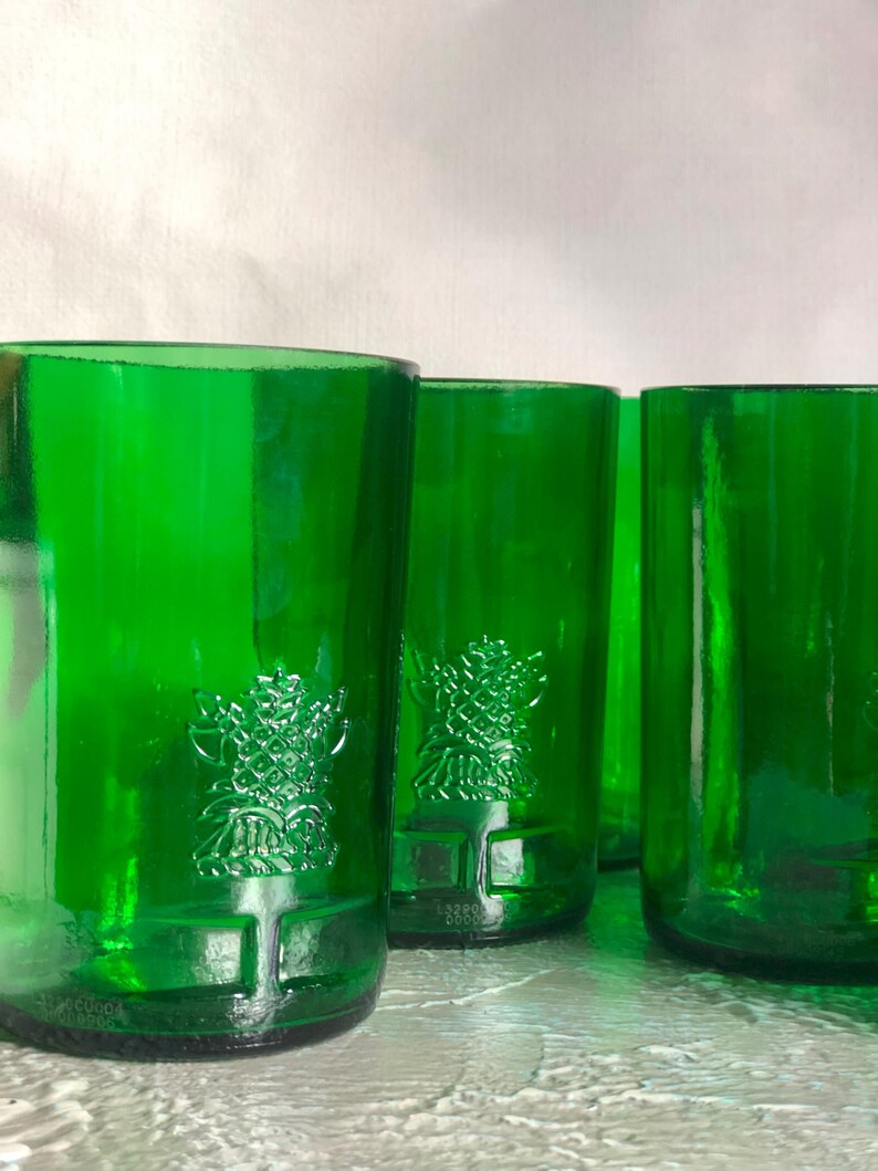 Glass Tumbler Sherwood, size XXL - 18.5 fl.oz.| Large Glass for Water| Beer Glass| Glass From Bottle| Recycled Bottle Glasses| Cozy Home