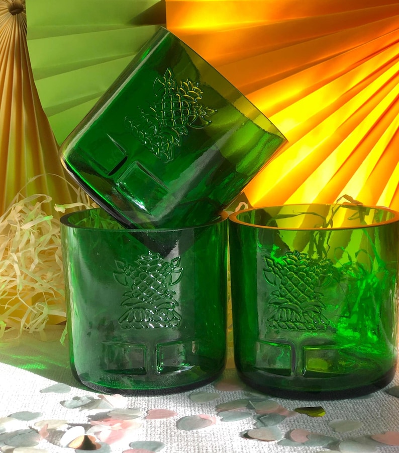 Eco-Friendly Sherwood Water Glasses: Handcrafted from Upcycled Bottles