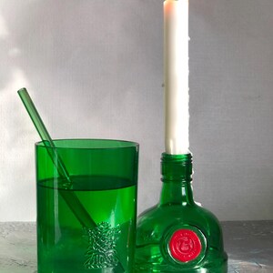 Glass Tumbler Sherwood, size XXL - 18.5 fl.oz.| Large Glass for Water| Beer Glass| Glass From Bottle| Recycled Bottle Glasses| Cozy Home
