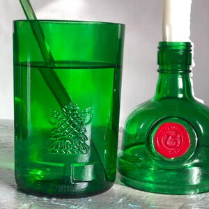 Glass Tumbler Sherwood, size XXL - 18.5 fl.oz.| Large Glass for Water| Beer Glass| Glass From Bottle| Recycled Bottle Glasses| Cozy Home