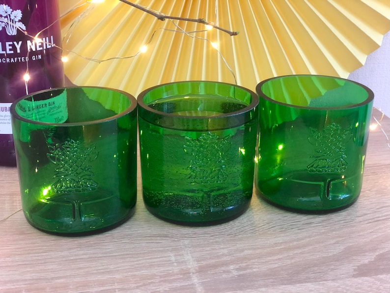 Eco-Friendly Sherwood Water Glasses: Handcrafted from Upcycled Bottles