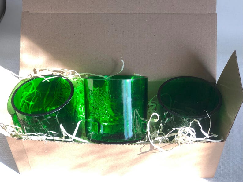 Eco-Friendly Sherwood Water Glasses: Handcrafted from Upcycled Bottles