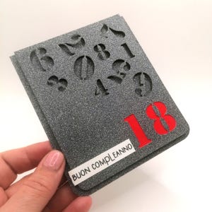 Biglietto auguri di buon compleanno, biglietto personalizzato, festa di compleanno diciottesimo, happy birthday card, birthday gift cards