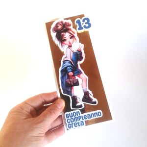 Biglietto auguri di buon compleanno 3D, biglietto personalizzato, festa di compleanno ragazza, happy birthday card, birthday gift cards