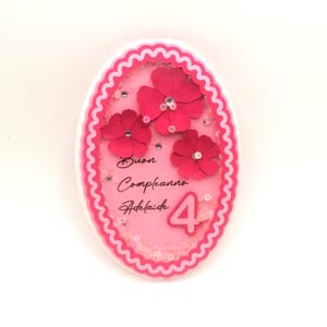 Biglietto auguri di buon compleanno 3D, biglietto personalizzato shaker rosa, festa di compleanno bambina, happy birthday gift card