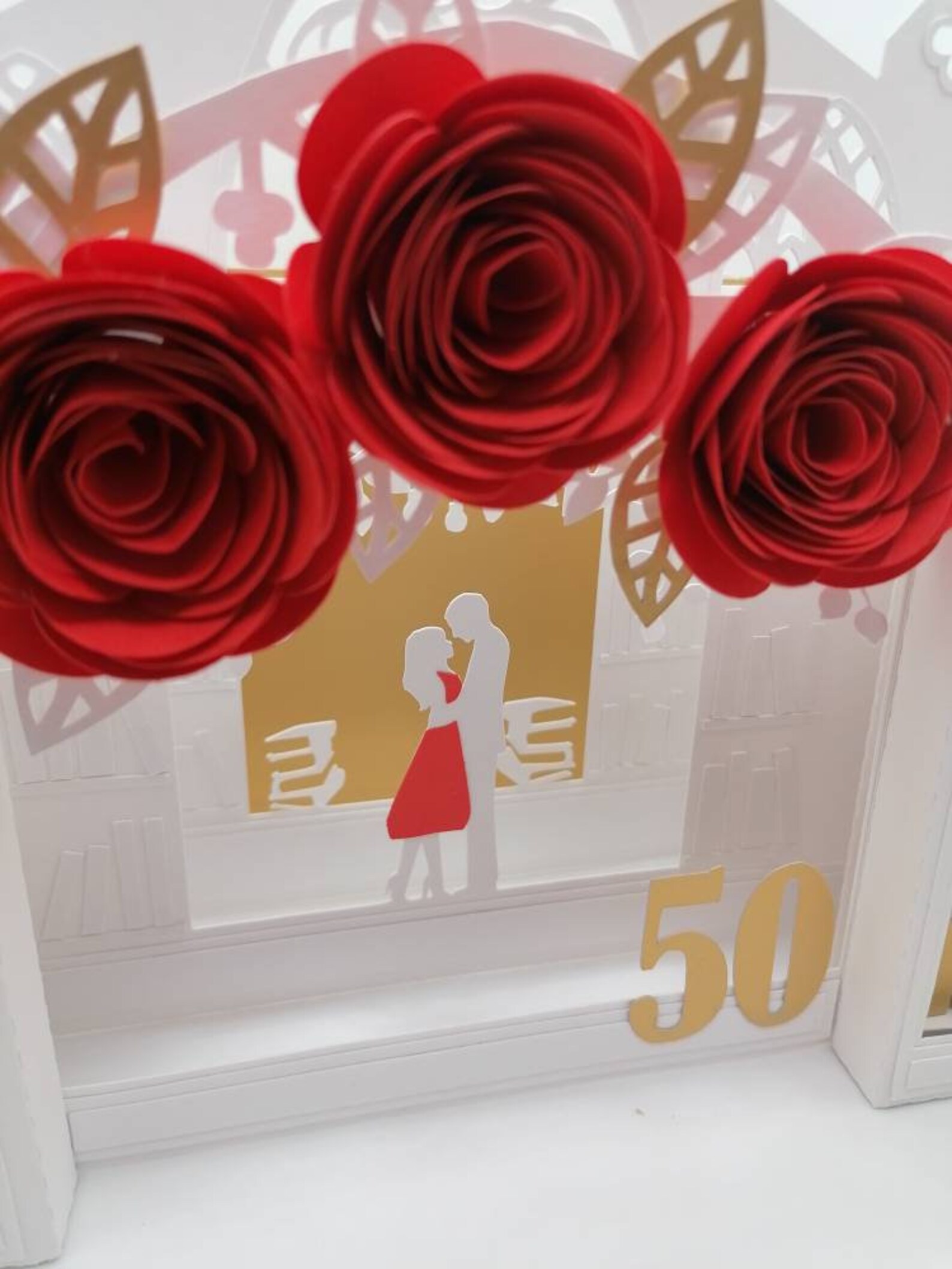 Hallmark Biglietto Di Auguri Pop-Up Per Matrimonio | Paper Wonder | 12,7x18,3 Cm Con Busta | Design 3D Artigianale