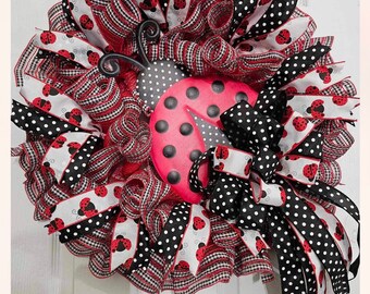 Lady Bug Wreath