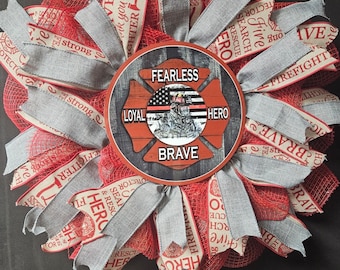 Firefighter Wreath