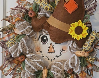 Jaunty Scarecrow Wreath