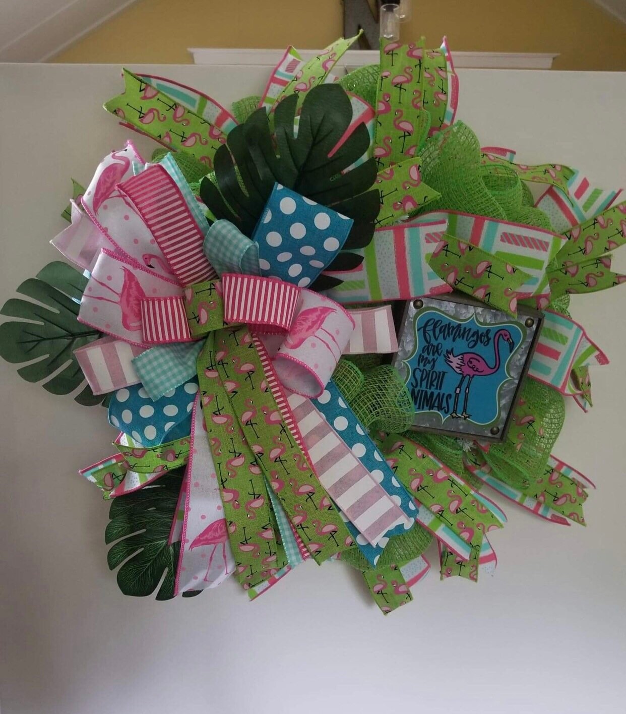 Flamingo wreath  etsy Flamingo wreath  etsy
