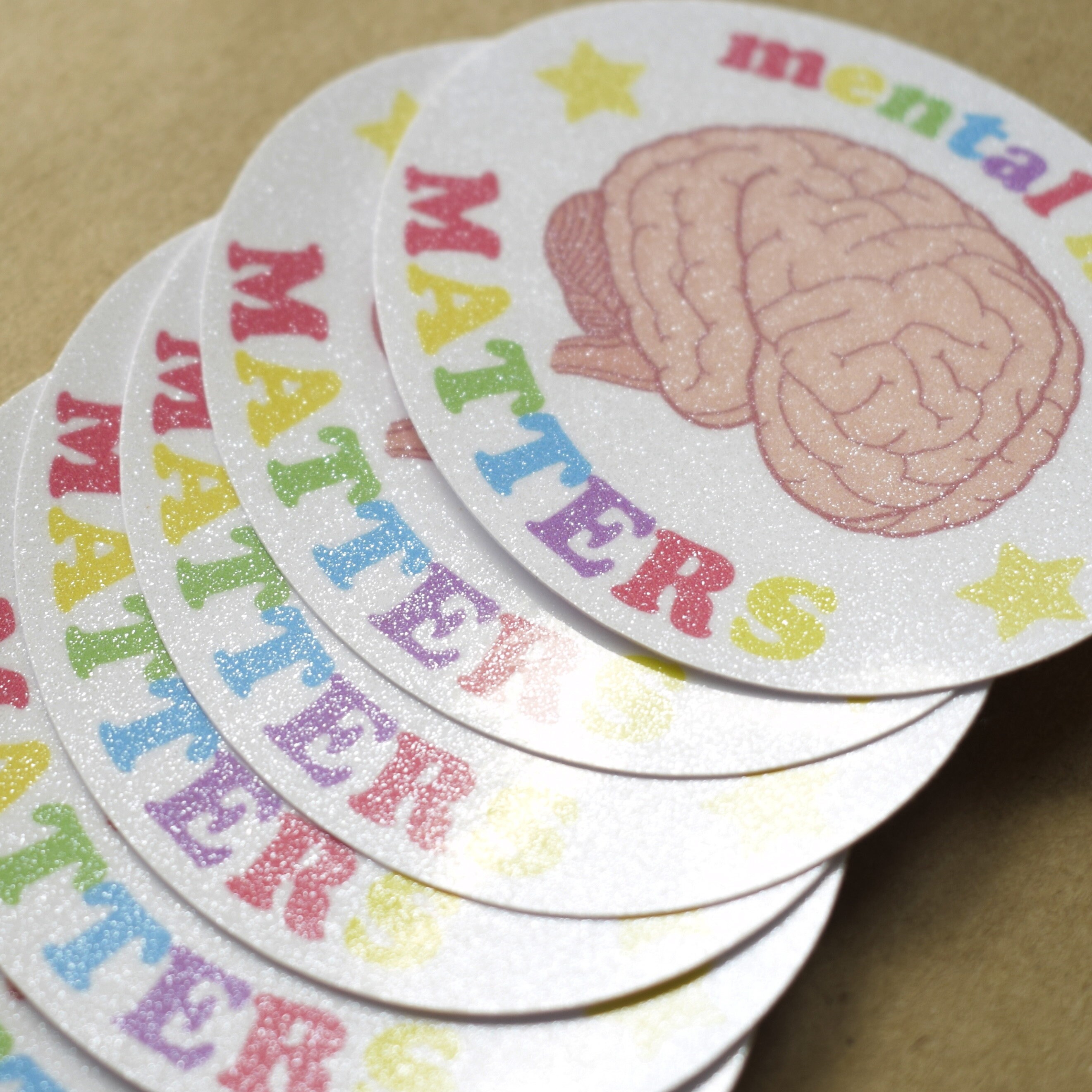 Mental Health Matters Mental Illness Awareness Sticker Glitter Vinyl ...