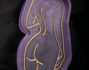 Resin Body Tray - Woman Goddess Body Jewellery Decorative Trinket Dish