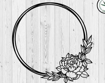 Download Circle Wreath Svg Etsy
