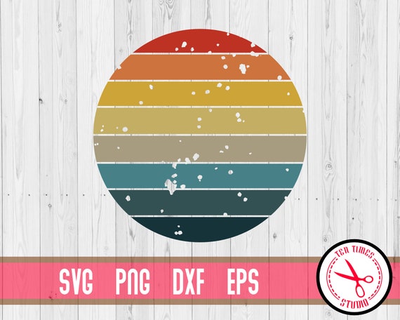 Download Vintage Sunset Bundle Grunge 60s 70s 80s Striped Circle Retro Etsy