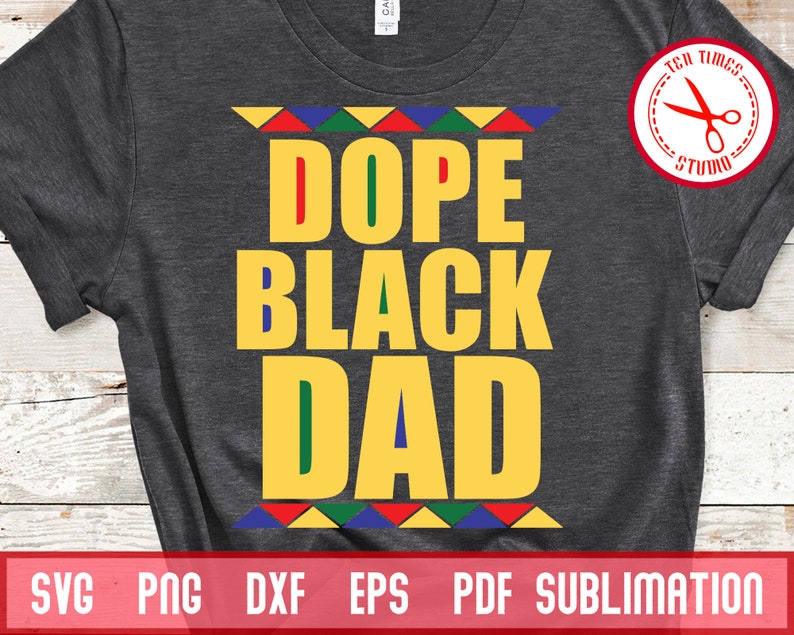 Download Dope Black Dad African Father's Dad SVG Silhouette Cricut | Etsy