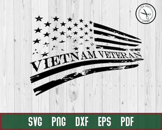 Download Vietnam Veteran Svg Distressed Veteran Military 4th July Soldier Usa Flag Svg Cricut Cameo Cutting File
