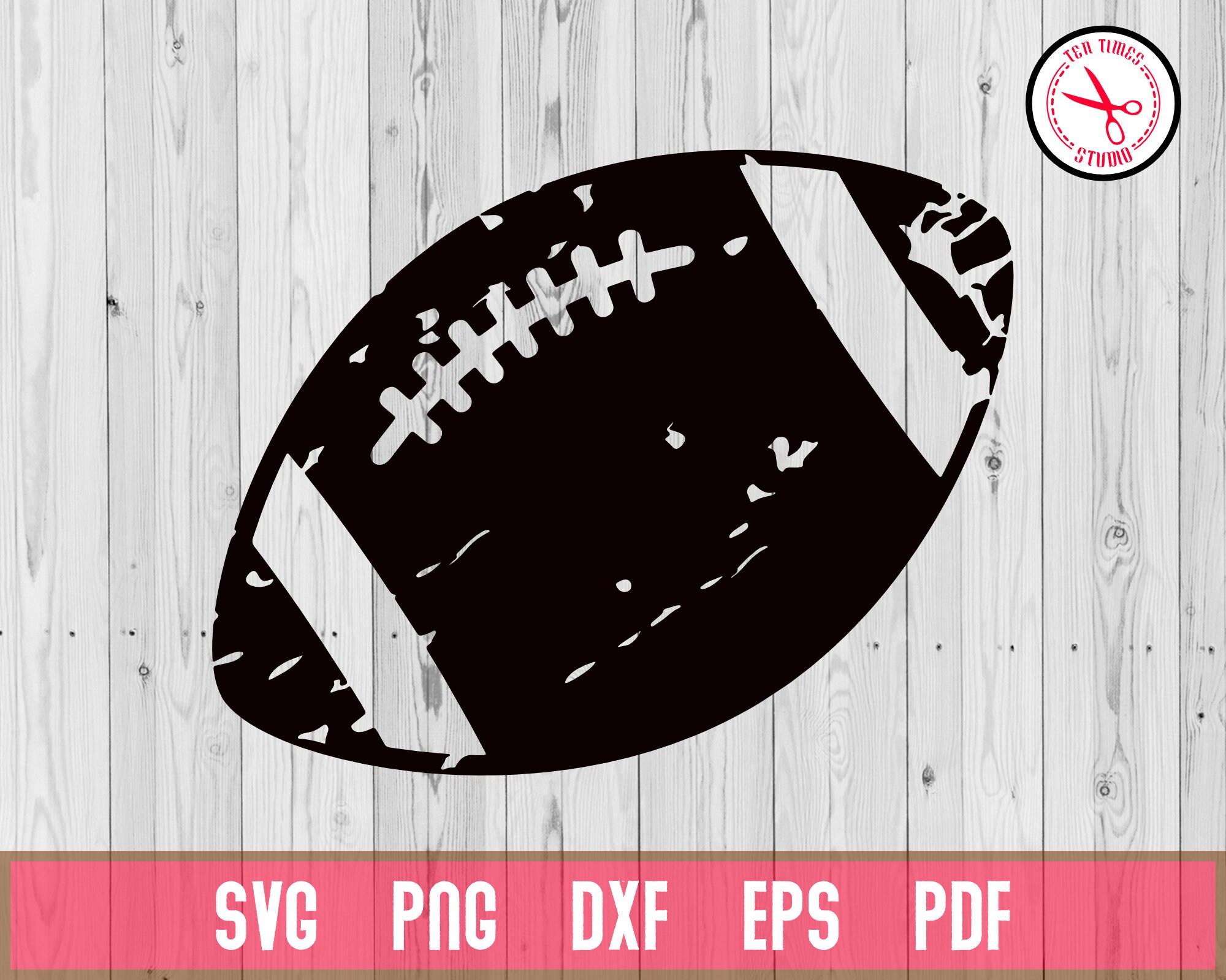 Football Svg Distressed Football Svg Distressed Svg Grunge Svg | Etsy