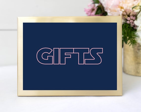 Star Wars Wedding Gift Table Sign Printable Wedding Etsy