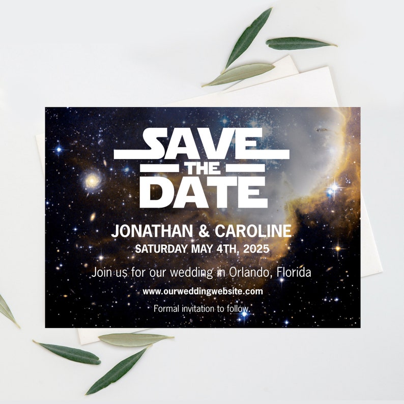 Star Wars Wedding Party Invitation Suite Printable Instant Download, Star Wars Invites, Star Wars Birthday Invitations image 9