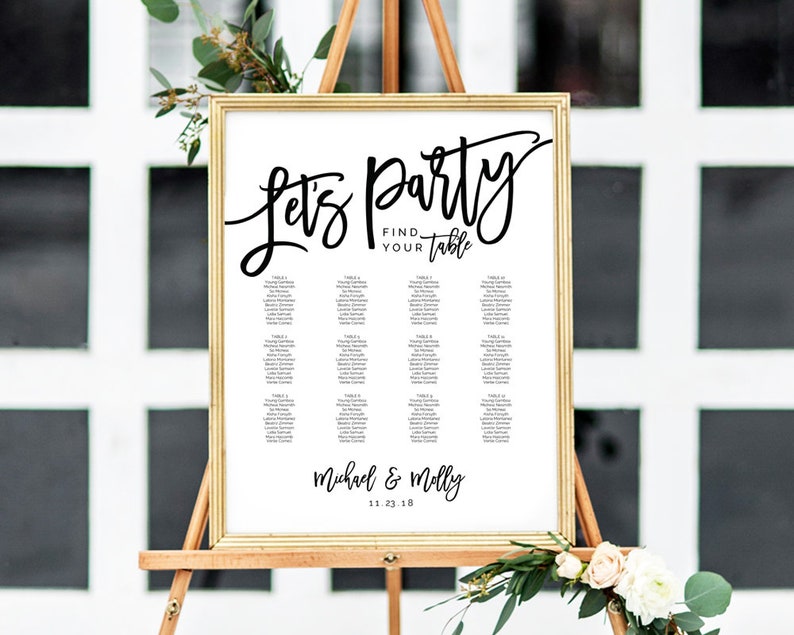 39+ Seating chart board template