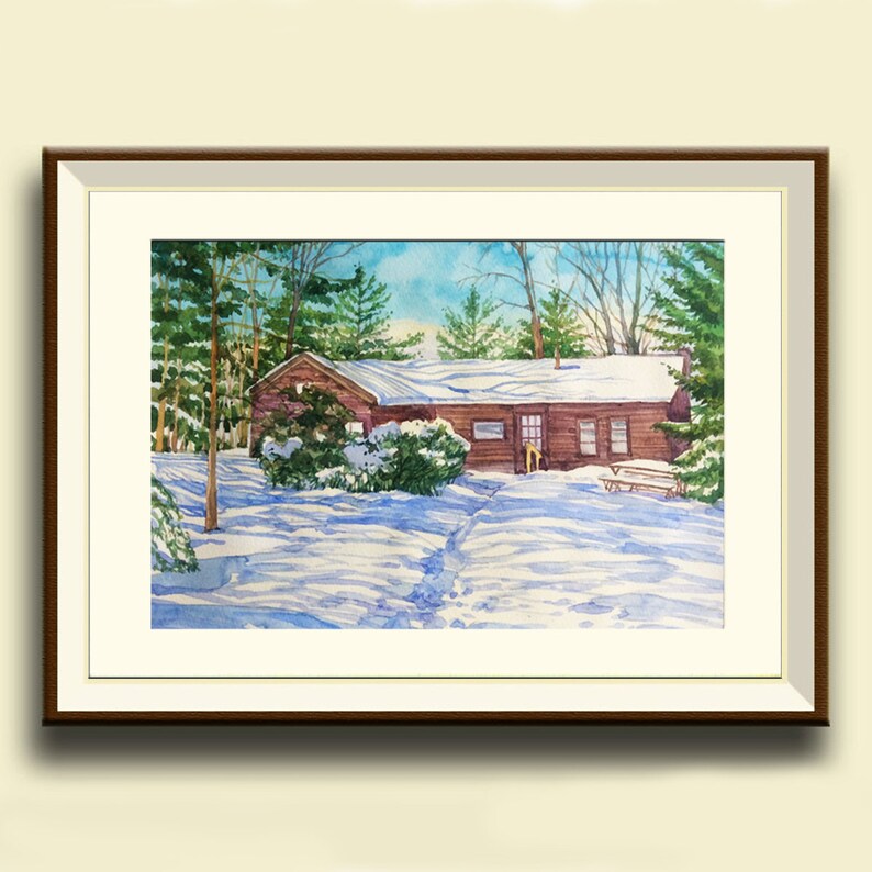 Home portrait in watercolor House portrait Watercolor Wedding Venue Drawing of home Custom illustration Custom landscape painting
