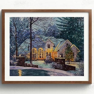 Custom Watercolor House Portraits - Hand-Painted by Professional Artist. Custom Home Watercolor Painting - Durable, Professional Artwork.