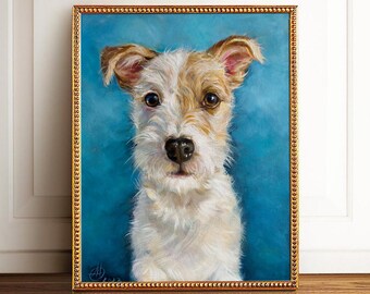 Tierportrait - Handgemaltes Ölgemälde auf Leinwand