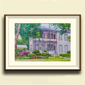 Watercolor home painting, Custom House Portrait, Watercolor House Portrait, House Moving Gift, House Painting from Photo, Drawing of home