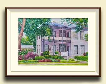 Watercolor home painting, Custom House Portrait, Watercolor House Portrait, House Moving Gift, House Painting from Photo, Drawing of home