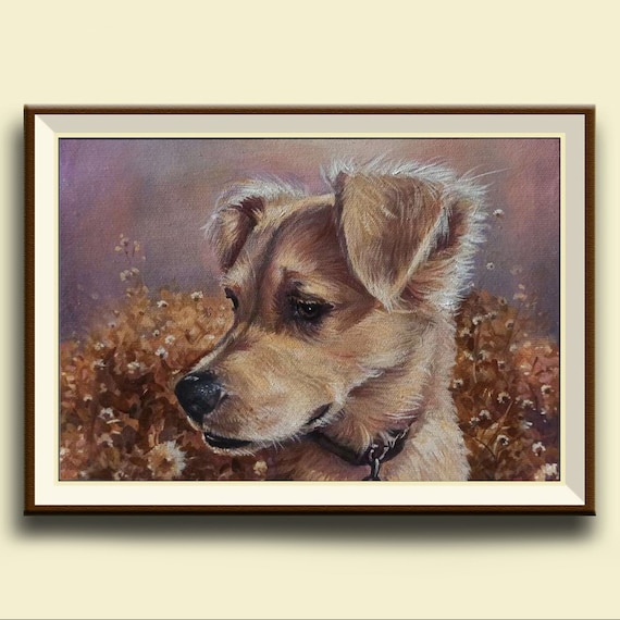 Portrait of a Dog Portrait of a Pet Personal Portrait of a Dog Etsy